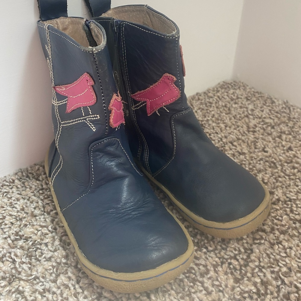 Livie & Luca pio pio bird appliqué boot - navy/10